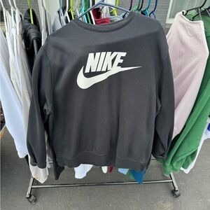 Nike Men's Black Crewneck Sweater